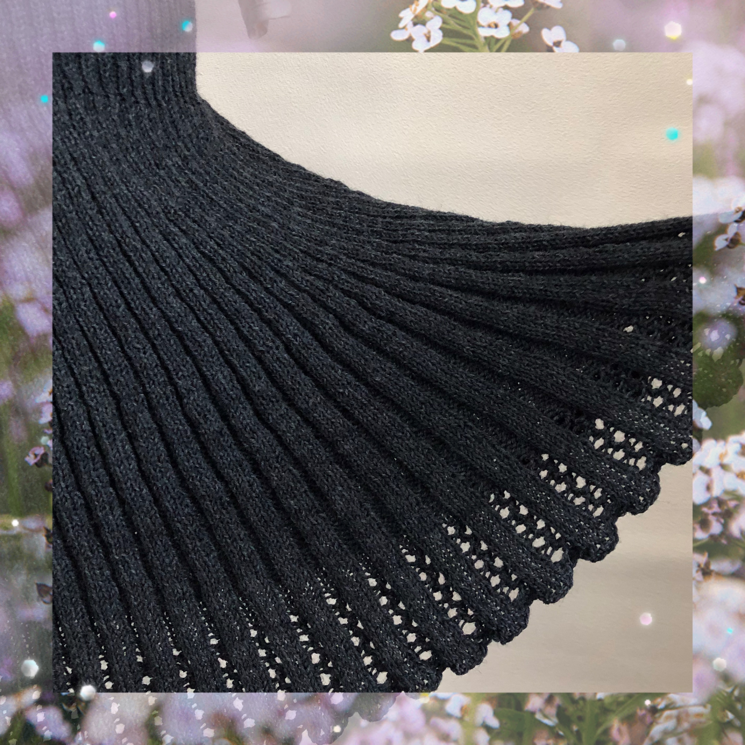 パターン編みスカート-